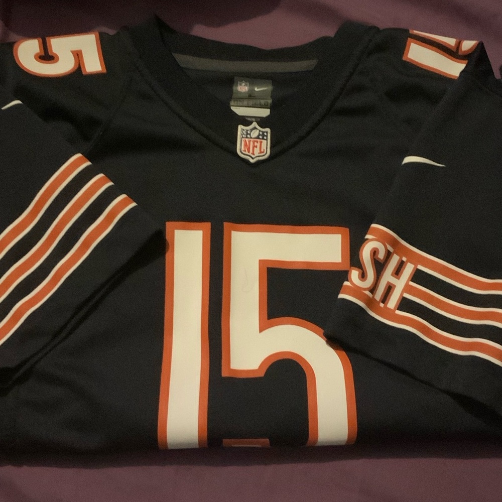 Brandon Marshall Blue Jersey with Orange and White Details